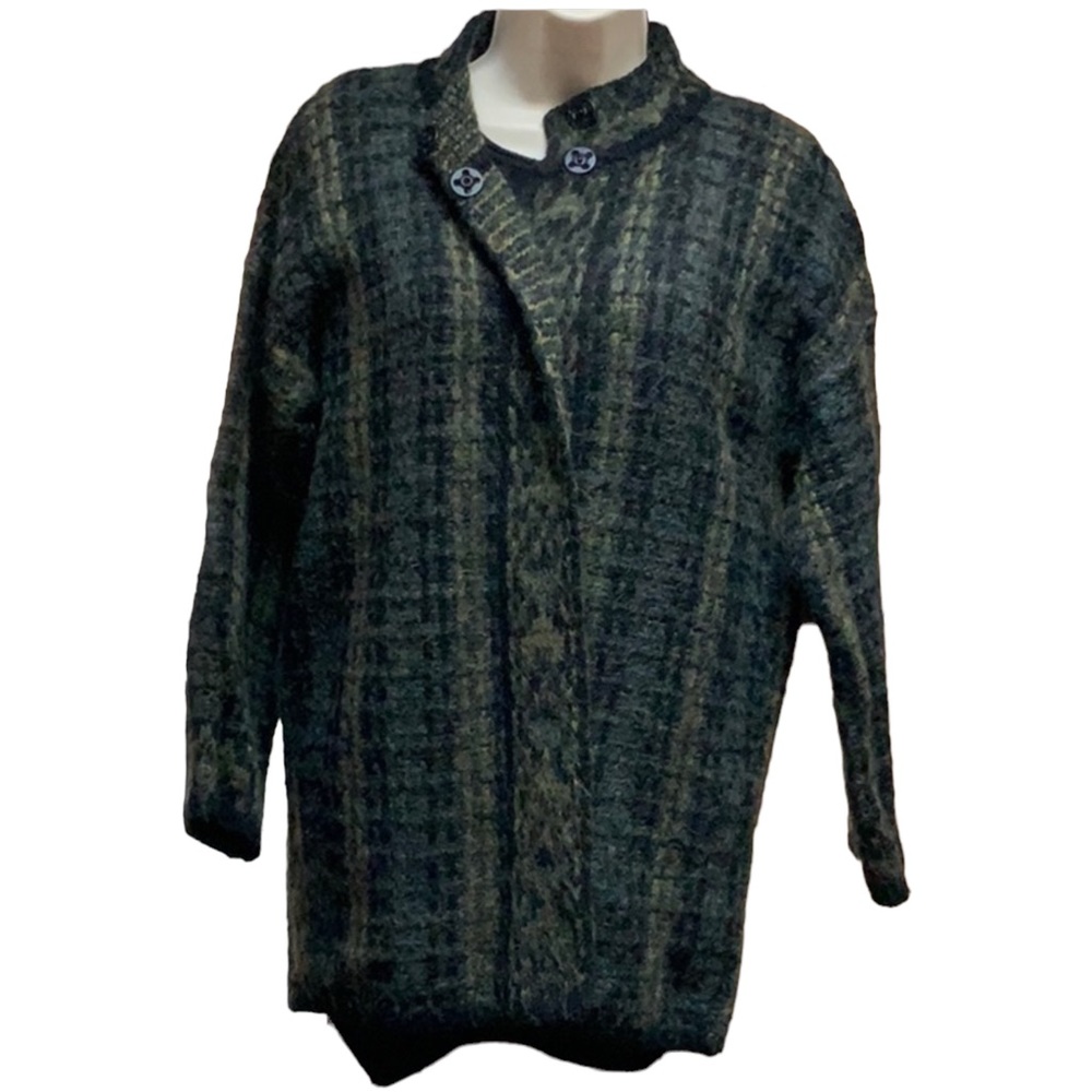 Lineamaglia Hip length wool blend cardigan made in Italy size S